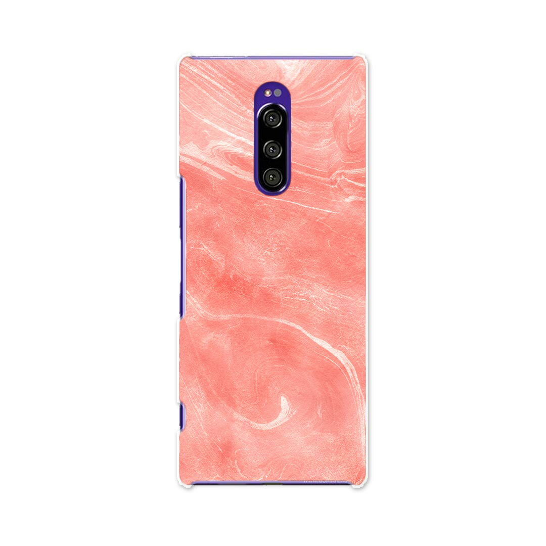 SO-03L Xperia 1 エクスペリア ワン docomo ドコモ so03l ケース スマホケース スマホカバー PC ハードケース 013288 ピンク　マーブル　模様