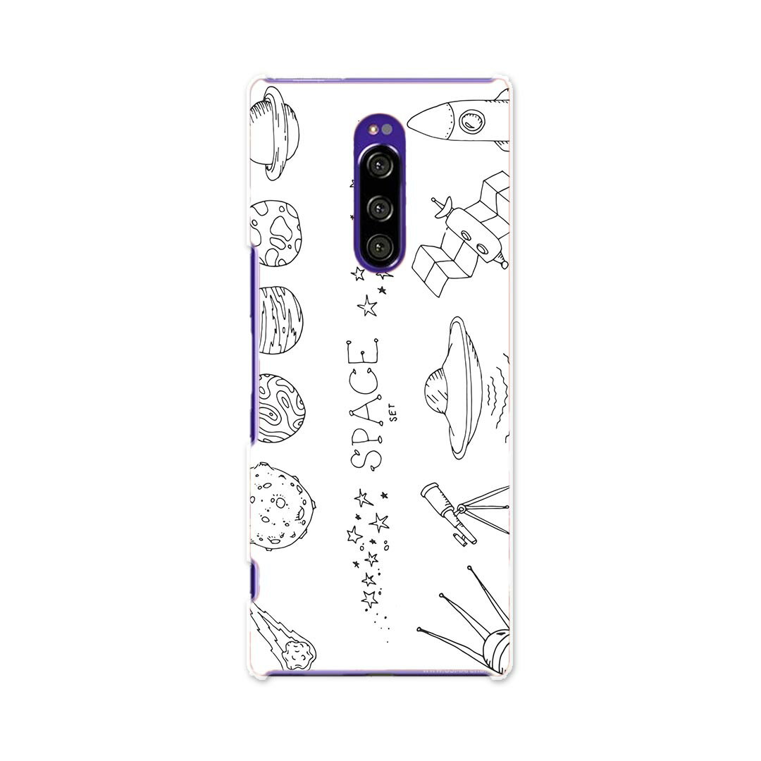 SOV40 Xperia 1 エクスペリア ワン au エーユー sov40 スマホ カバー ケース スマホケース スマホカバー TPU ソフトケース 013334 ロケット 宇宙 惑星