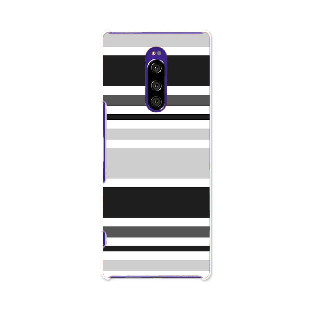 Mobile Phone Cases - SOV40 Xperia 1 エクスペリア ワン au エーユー sov40 スマホ カバー ケース スマホケース スマホカバー TPU ソフトケース 013875 ボーダー　模様