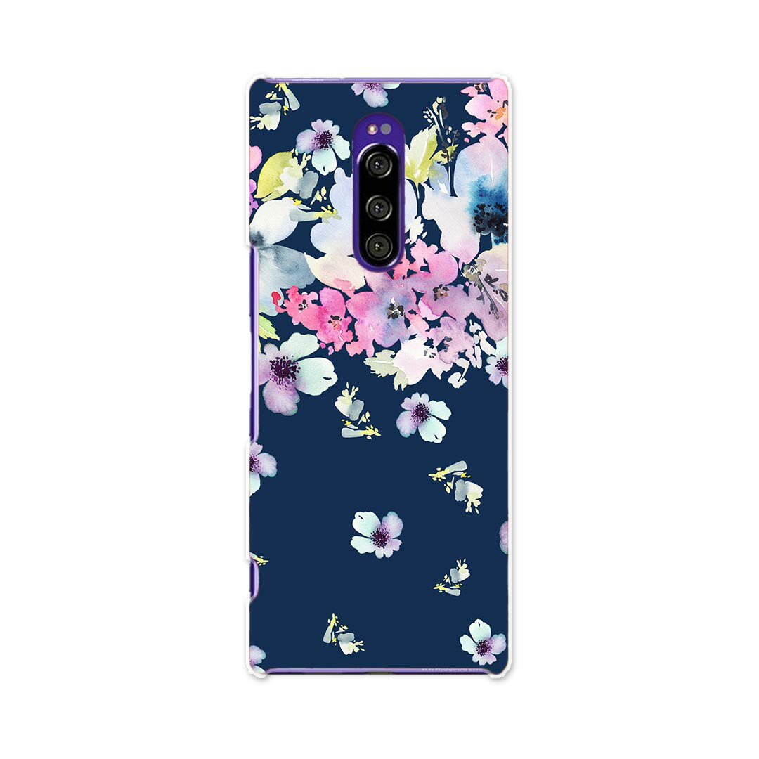 樂天商城 - SOV40 Xperia 1 エクスペリア ワン au エーユー sov40 スマホ カバー ケース スマホケース スマホカバー TPU ソフトケース 014554 花　フラワー　カラフル