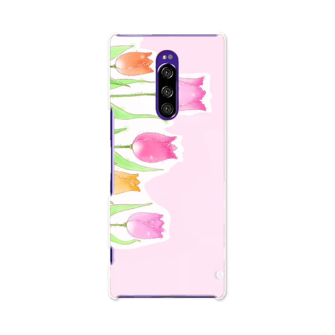 SOV40 Xperia 1 エクスペリア ワン au エーユー sov40 スマホ カバー ケース スマホケース スマホカバー TPU ソフトケース 014938 花　..