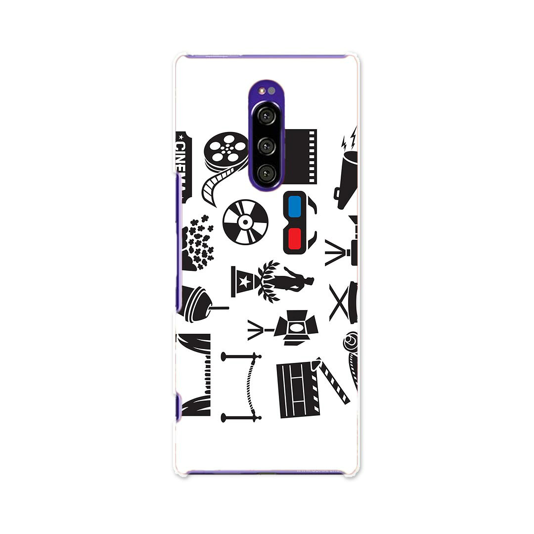 SOV40 Xperia 1 エクスペリア ワン au エーユー sov40 スマホ カバー ケース スマホケース スマホカバー TPU ソフトケース 016239 映画　アイコン