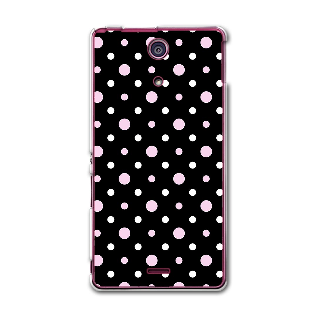 SO-04E XPERIA A エクスペリア so04e docomo ドコモ スマホ カバー スマホケース スマホカバー PC ハードケース 斑点 ピンク 模様 チェック ボーダー 000013