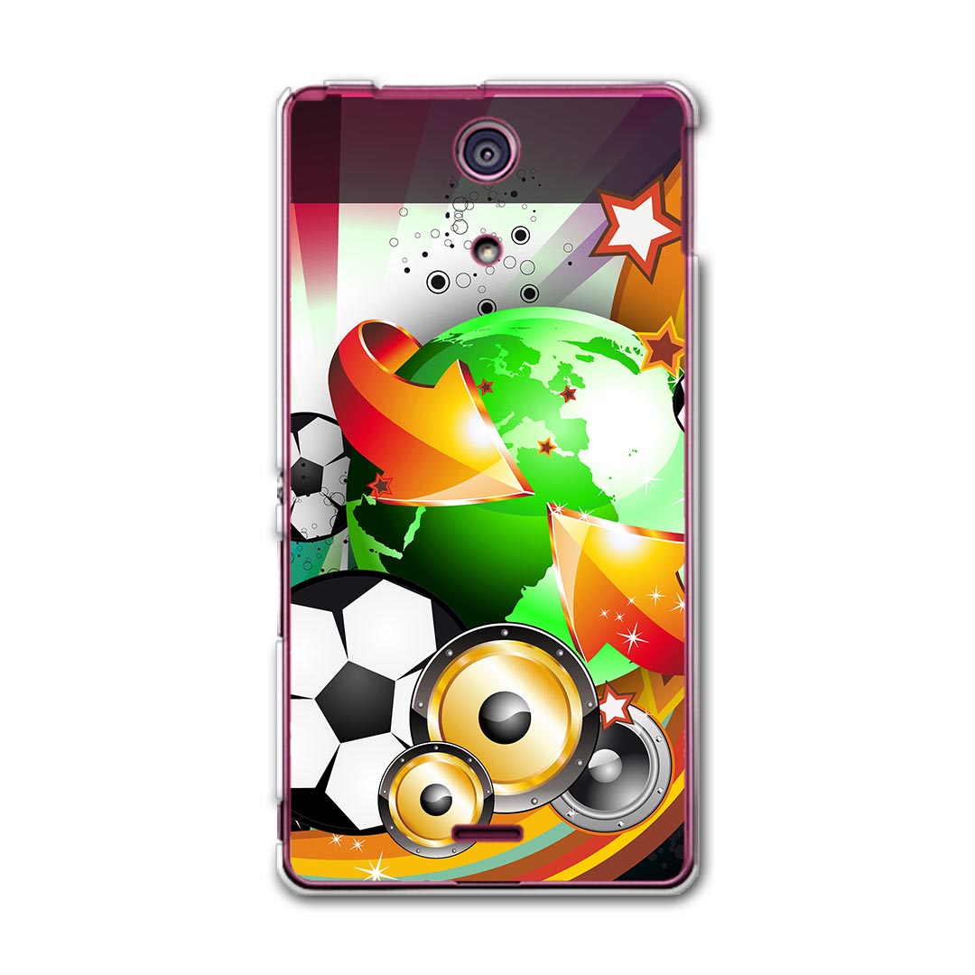 SO-04E XPERIA A エクスペリア so04e docomo ドコモ スマホ カバー スマホケース スマホカバー PC ハードケース サッカー 派手 クール その他 001104
