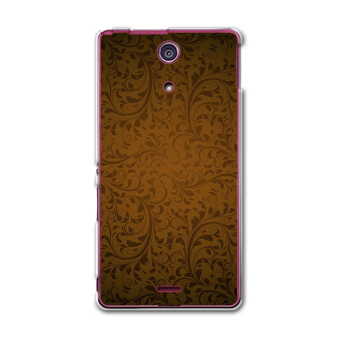 SO-04E XPERIA A エクスペリア so04e docomo ドコモ スマホ カバー スマホケース スマホカバー PC ハードケース エレガント ブラウン 木目 クール 001920