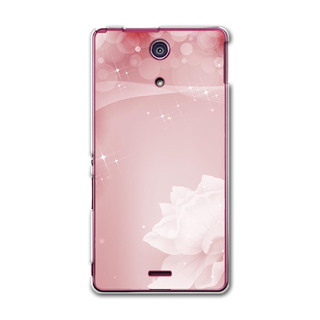 SO-04E XPERIA A エクスペリア so04e docomo ドコモ スマホ カバー スマホケース スマホカバー PC ハードケース 花 フラワー ピンク フラワー 001984