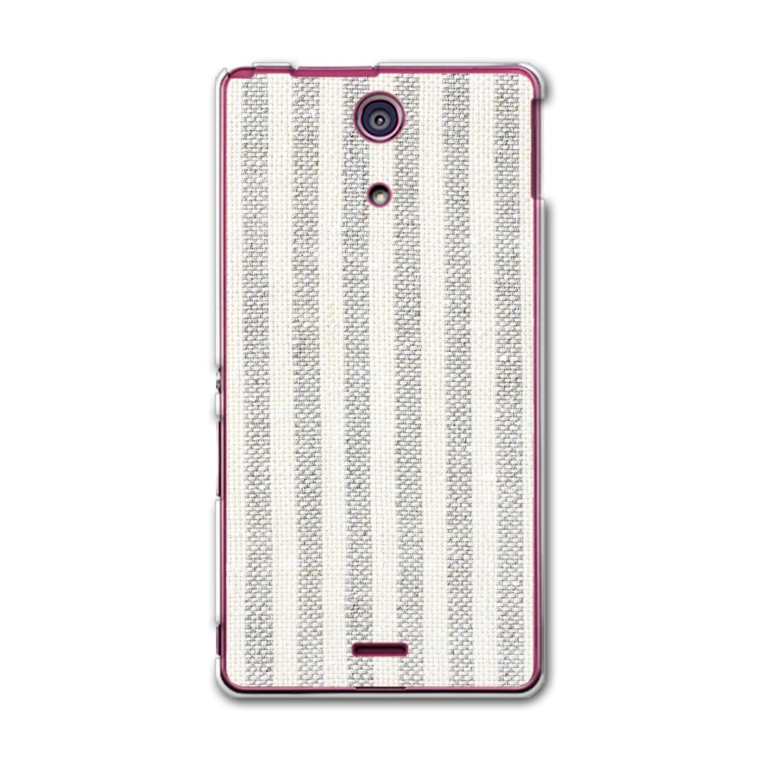 SO-04E XPERIA A エクスペリア so04e docomo ドコモ スマホ カバー スマホケース スマホカバー PC ハードケース 灰色 グレー ストライプ 模様 チェック ボーダー 008340