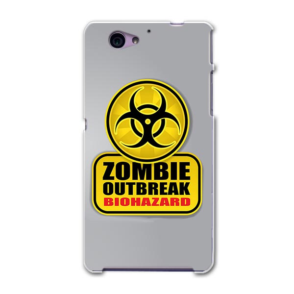 SO-04F Xperia A2 エクスペリア so04f docomo ドコモ スマホ カバー ケース スマホケース スマホカバー PC ハードケース 標識 ゾンビ バイオハザード ユニーク 001180