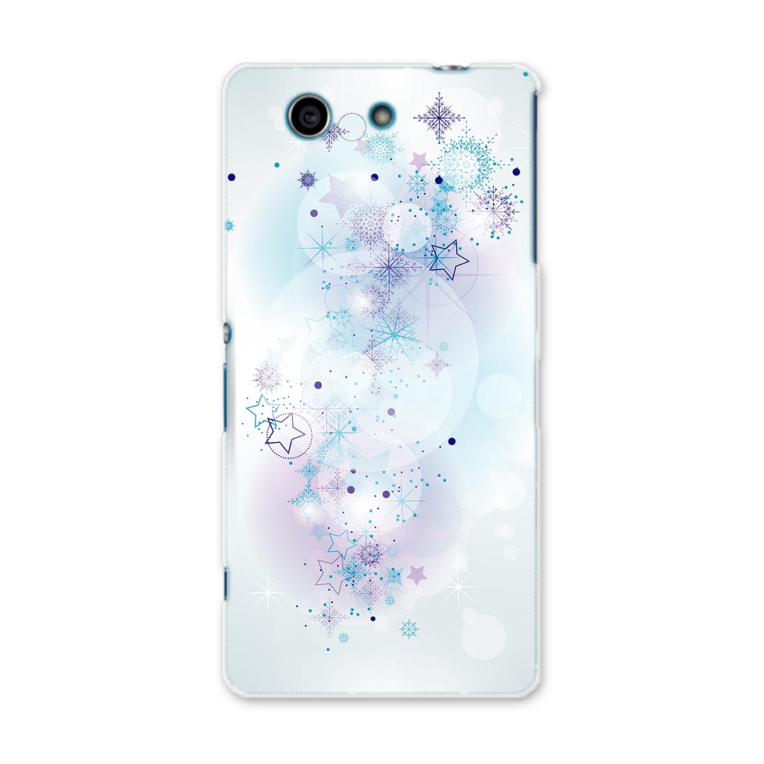 SO-04G Xperia A4 エクスペリア so04g docomo ドコモ スマホ カバー スマホケース スマホカバー PC ハードケース 雪の結晶 星 ラグジュアリー 000252