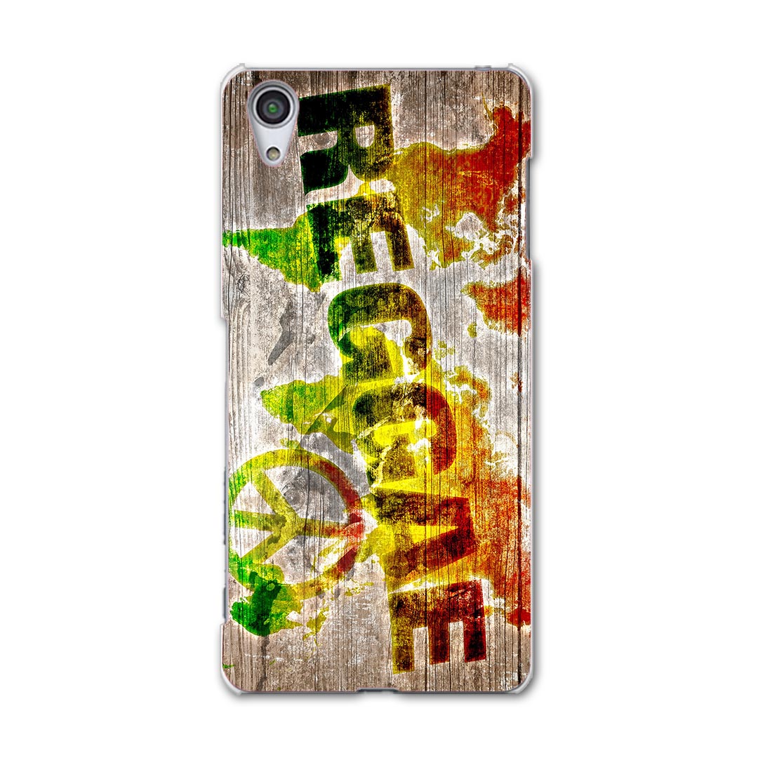 SOV33 スマホ カバー SOV33 ケース スマホケース スマホカバー TPU ソフトケース Xperia X Performance エクスペリア X パフォーマンス レゲエ ラスタカラー ピース その他 000144 Sony ソニー au エーユー