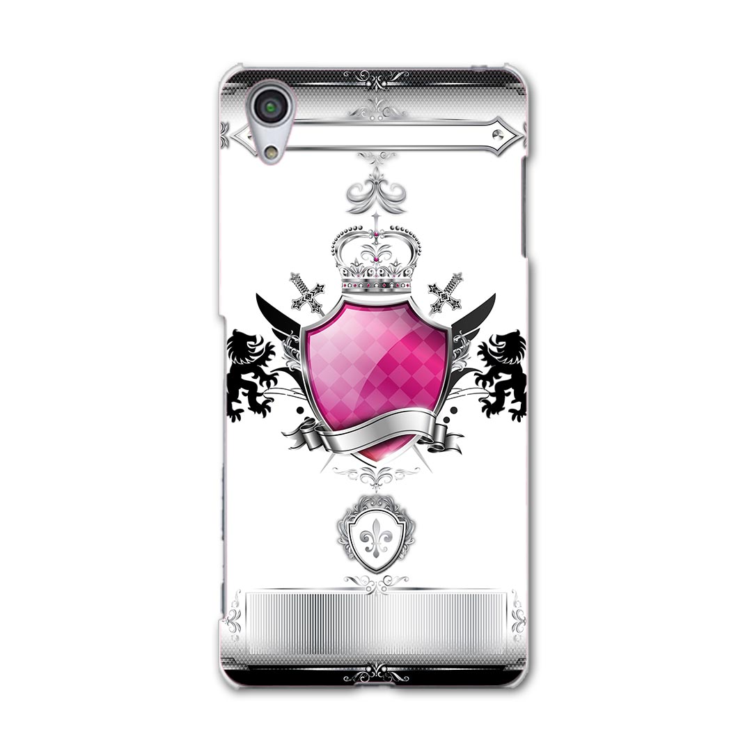 502SO Xperia X Performance エクスペリア　X パフォーマンス softbank ソフトバンク スマホ カバー スマホケース ハード pc ケース ハードケース ライオン　クラウン　王冠 クール 005621