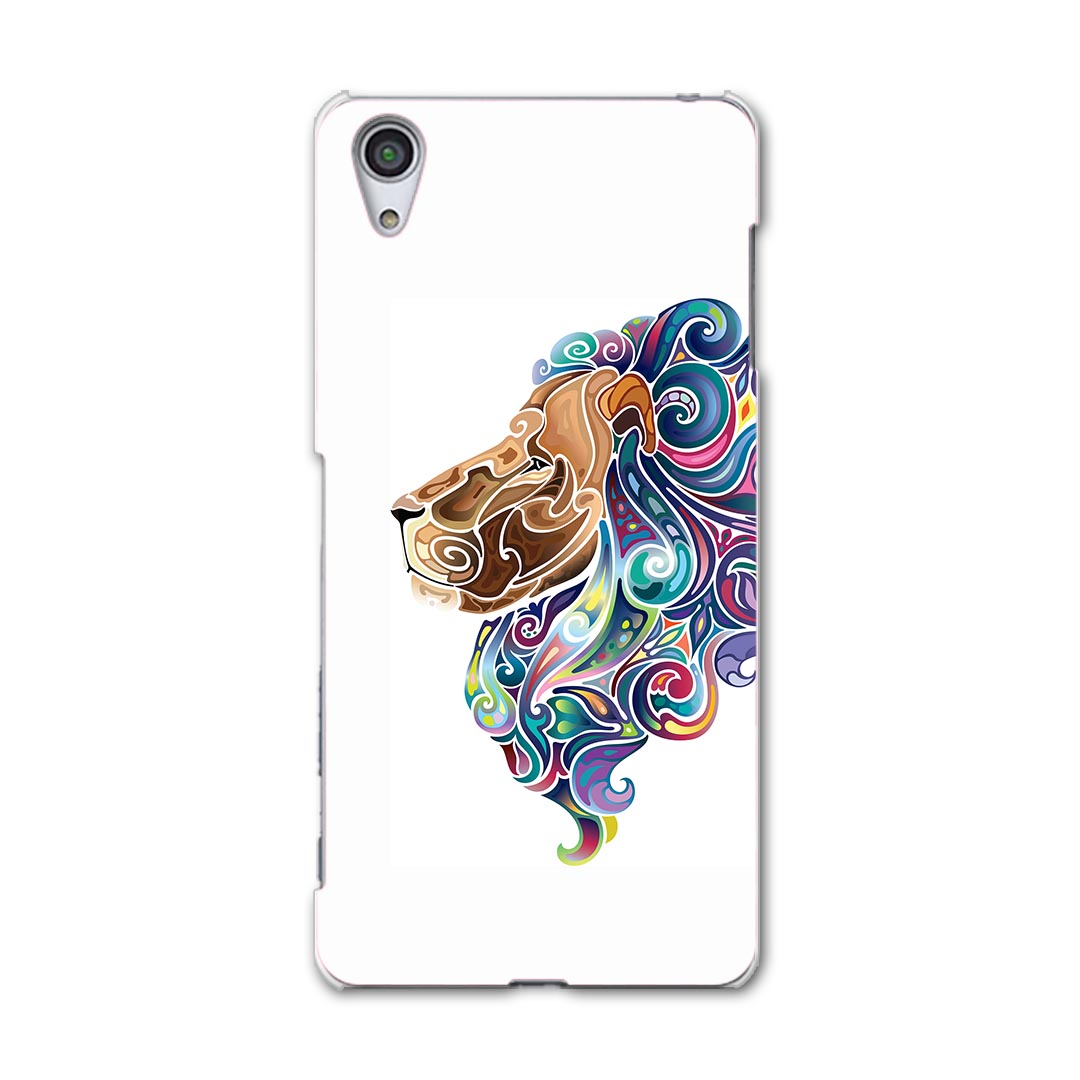 SOV33 スマホ カバー SOV33 ケース スマホケース スマホカバー TPU ソフトケース Xperia X Performance エクスペリア X パフォーマンス 動物 ライオン カラフル アニマル 006409 Sony ソニー au エーユー