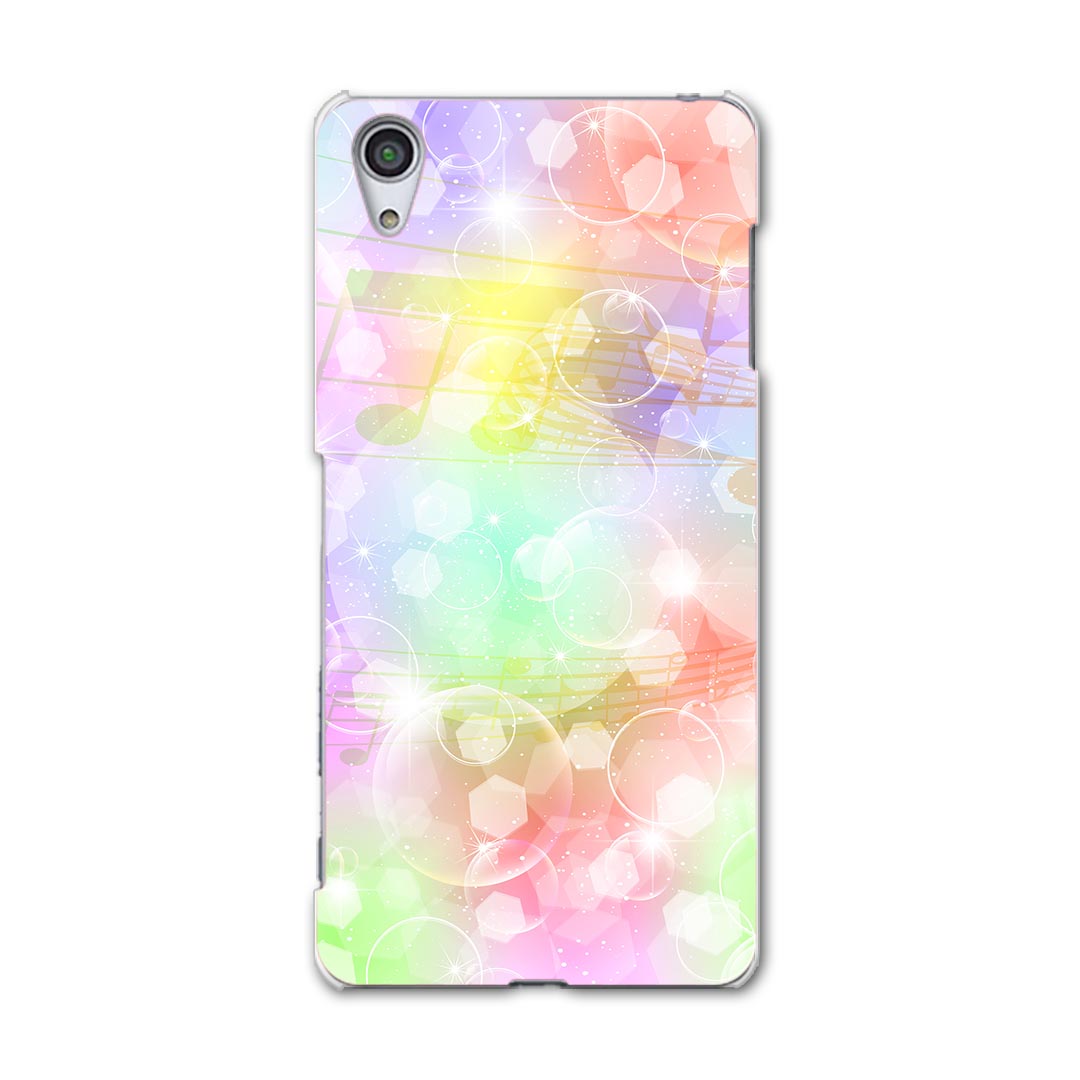 SOV33 スマホ カバー SOV33 ケース スマホケース スマホカバー TPU ソフトケース Xperia X Performance エクスペリア X パフォーマンス 音符 楽譜 ラグジュアリー 006846 Sony ソニー au エーユー