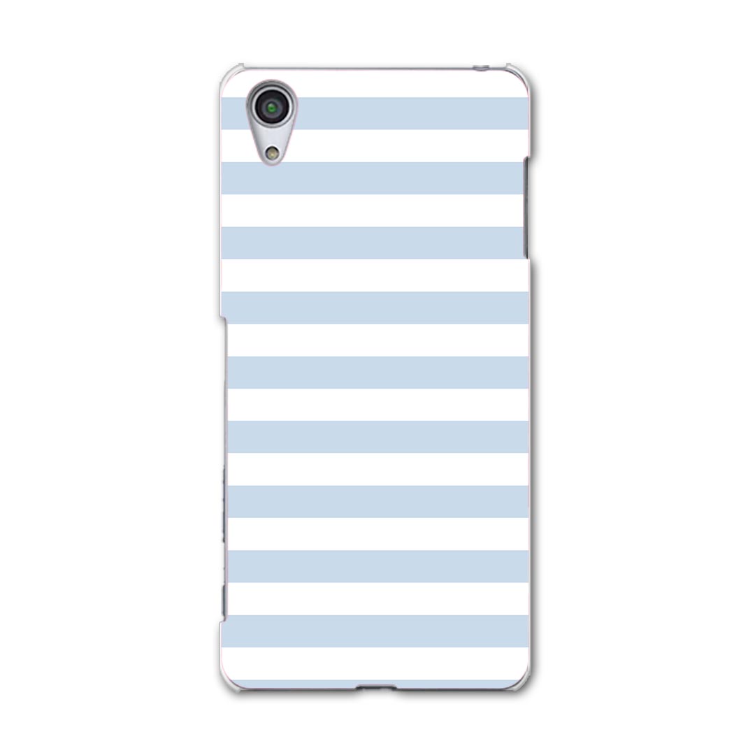 502SO Xperia X Performance エクスペリア X パフォーマンス softbank ソフトバンク 502so スマホ カバー ケース スマホケース スマホカバー TPU ソフトケース 009043 シンプル　ボーダー　青