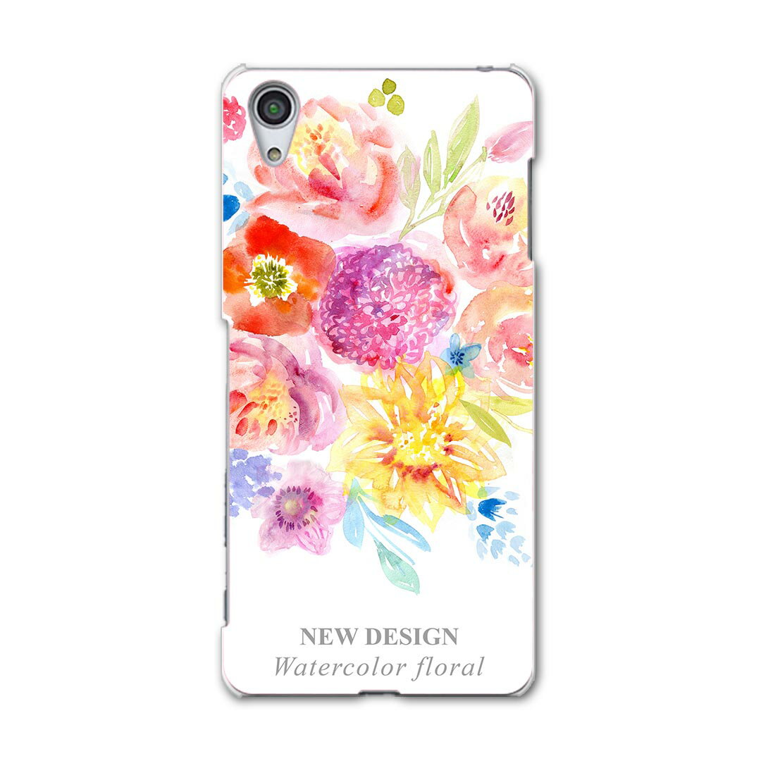 502SO Xperia X Performance エクスペリア X パフォーマンス softbank ソフトバンク 502so スマホ カバー ケース スマホケース スマホカバー TPU ソフトケース 009821 フラワー　花　水彩