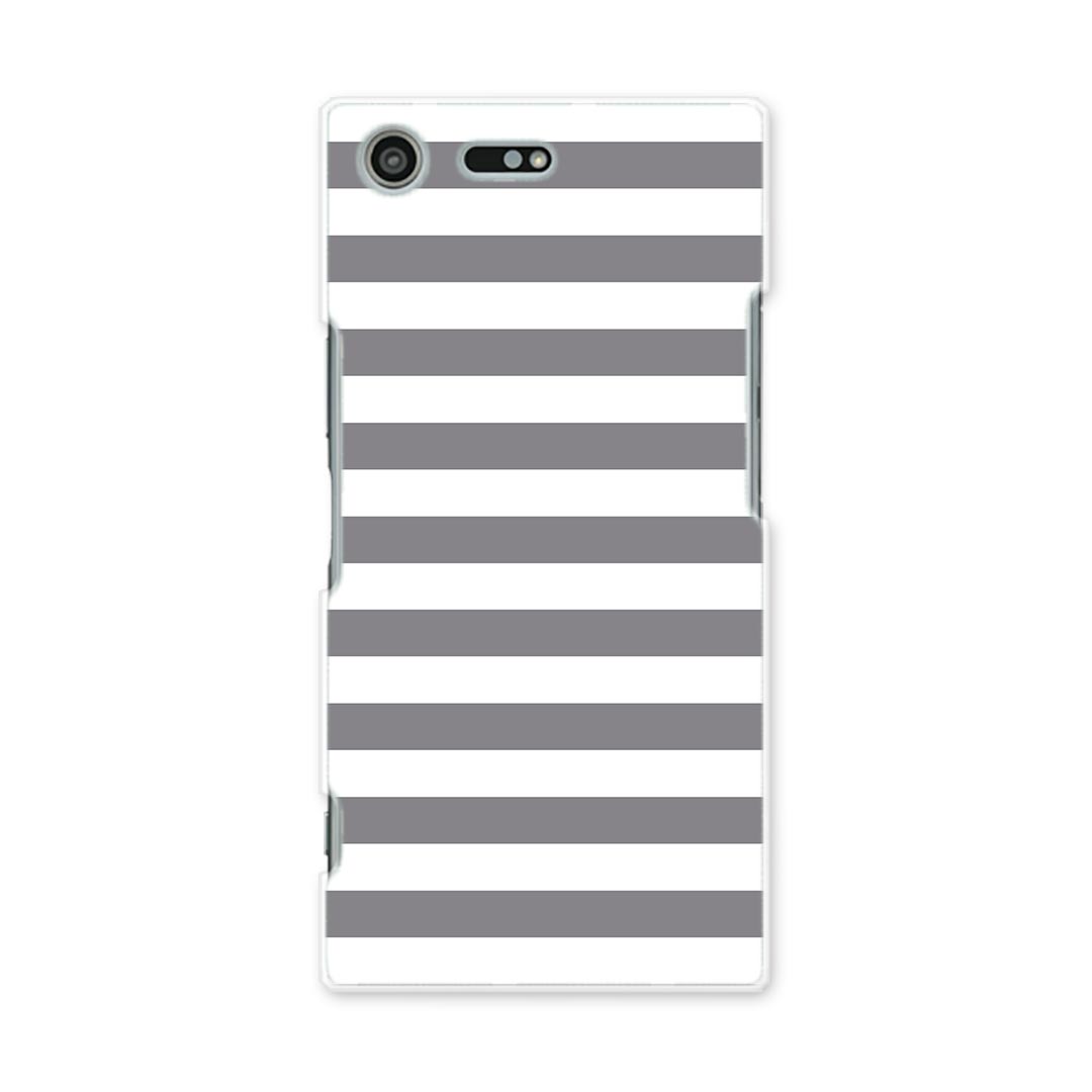 スマホ カバー あり ケース スマホケース スマホカバー TPU ソフトケース docomo au softbank 009055 シンプル　ボーダー　グレー