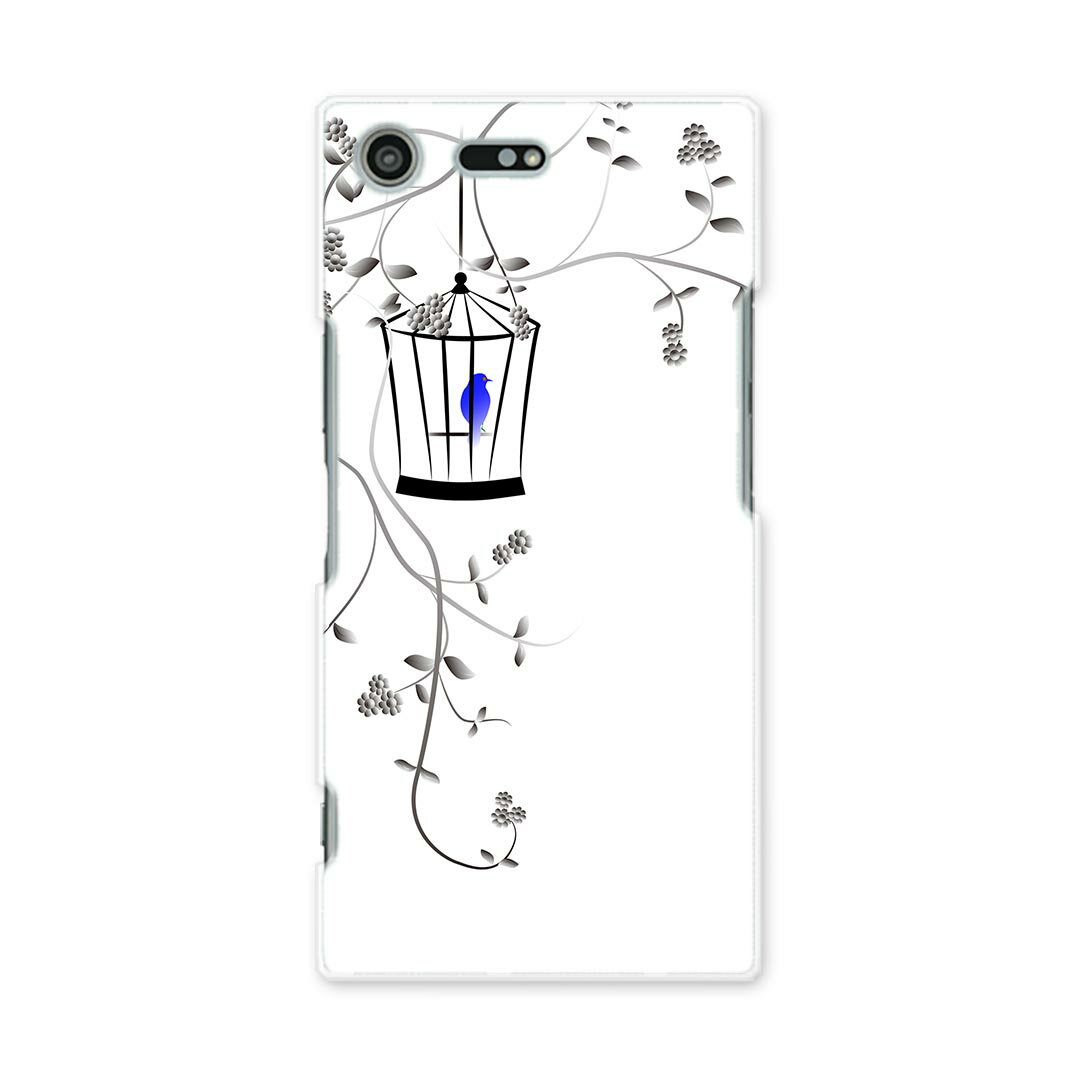 Rakuten - スマホ カバー あり ケース スマホケース スマホカバー TPU ソフトケース docomo au softbank 009317 鳥　植物　青