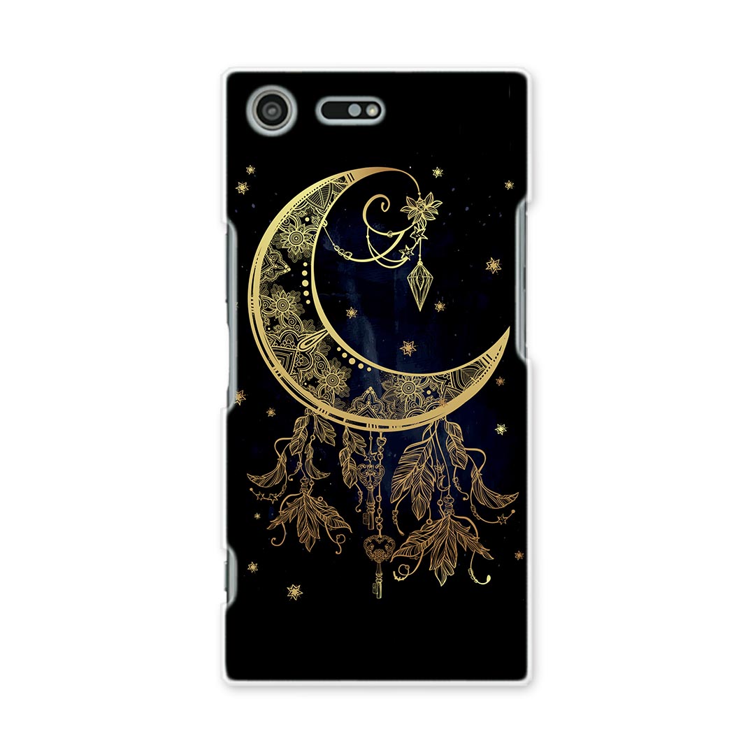 スマホ カバー あり ケース スマホケース スマホカバー TPU ソフトケース docomo au softbank 010249 月　フラワー　イラスト