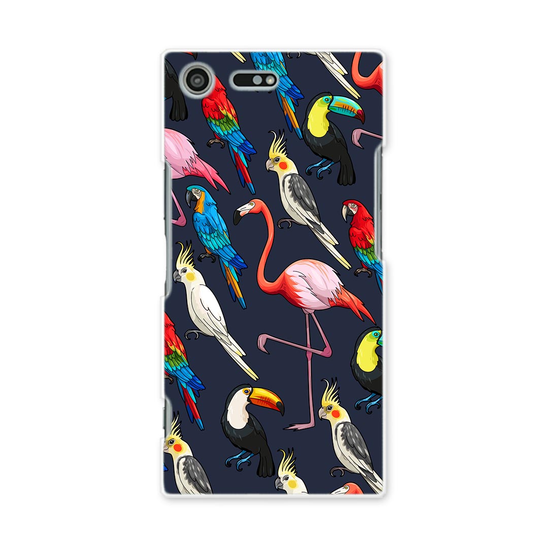 スマホ カバー あり ケース スマホケース スマホカバー TPU ソフトケース docomo au softbank 010546 鳥　インコ　フラミンゴ