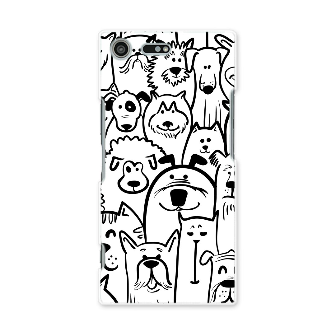 スマホ カバー あり ケース スマホケース スマホカバー TPU ソフトケース docomo au softbank 011297 犬　動物　アニマル