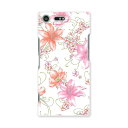 SO-04J Xperia XZ Premium エクスペリア XZ プレミアム so04j docomo ドコモ スマホ カバー スマホケース スマホカバー PC ハードケース 花柄 ピンク おしゃれ 011900(2)