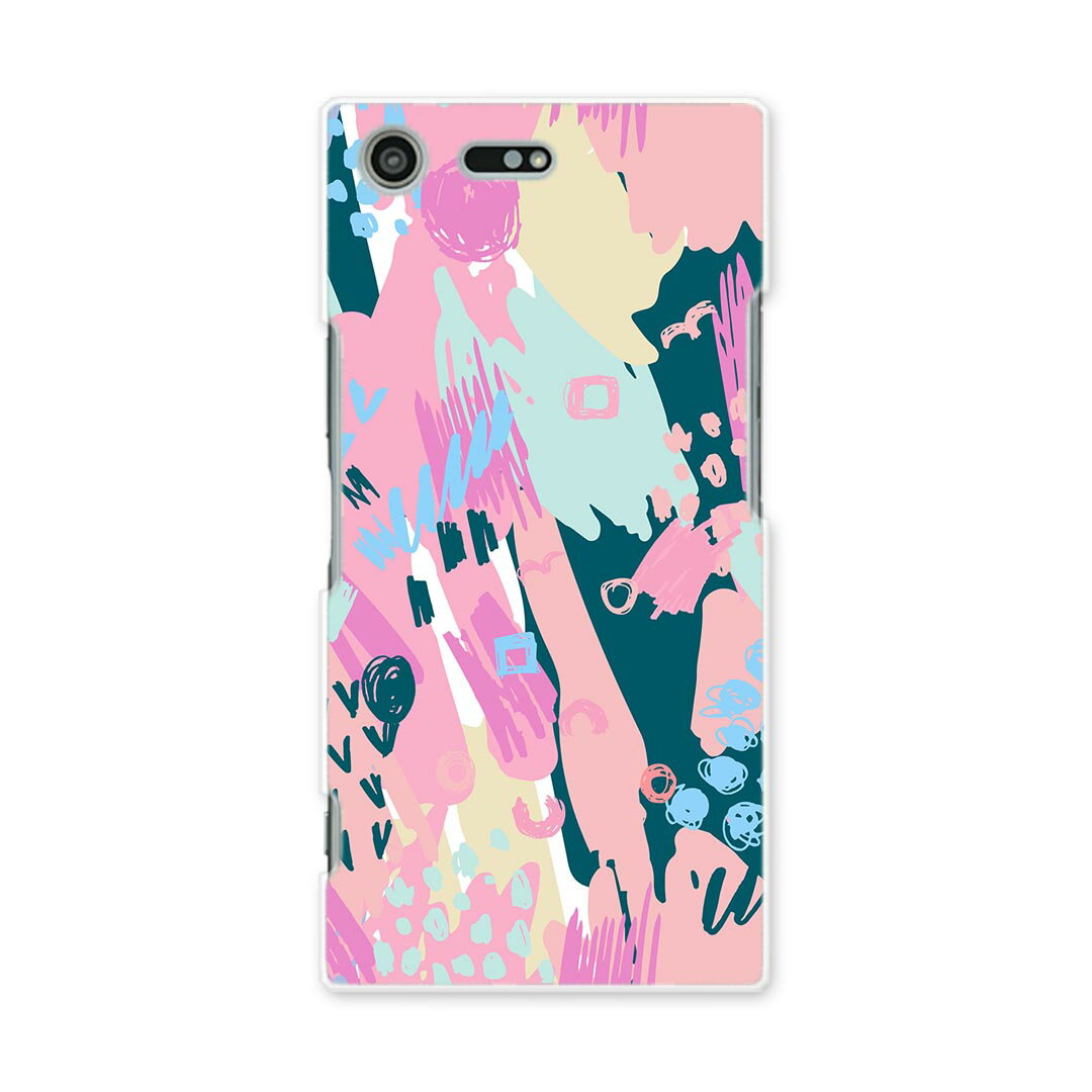 スマホ カバー あり ケース スマホケース スマホカバー TPU ソフトケース docomo au softbank 012560 カラフル 柄 ピンク