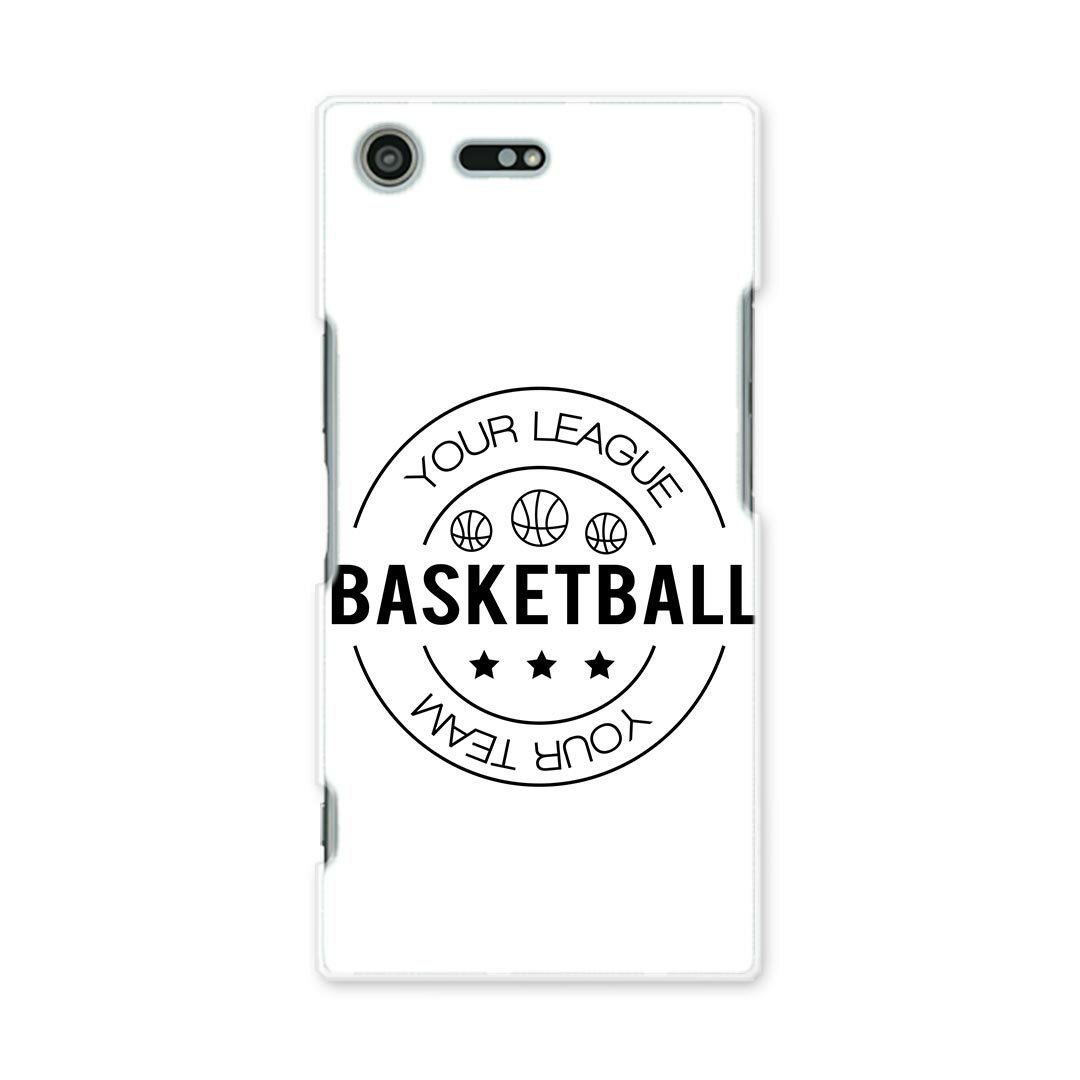 SO-04J Xperia XZ Premium エクスペリア XZ プレミアム so04j docomo ドコモ スマホ カバー スマホケース スマホカバー PC ハードケース バスケットボール 英字 ロゴ 012635