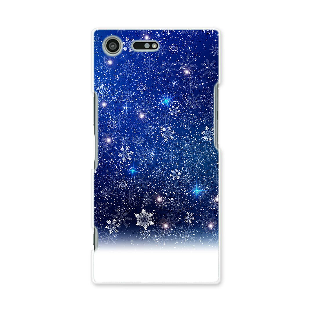 スマホ カバー あり ケース スマホケース スマホカバー TPU ソフトケース docomo au softbank 012824 空　夜空　雪