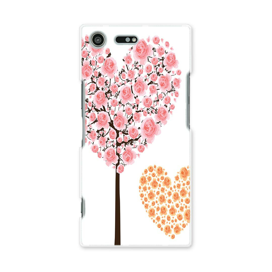 スマホ カバー あり ケース スマホケース スマホカバー TPU ソフトケース docomo au softbank 012954 花　花束　木　ハート