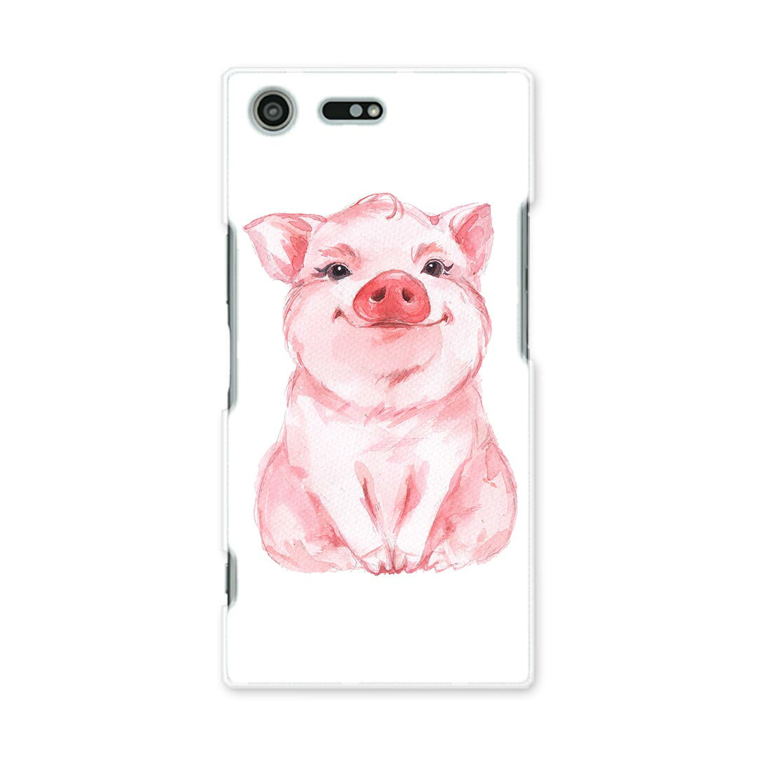 スマホ カバー あり ケース スマホケース スマホカバー TPU ソフトケース docomo au softbank 013412 豚　動物　イラスト