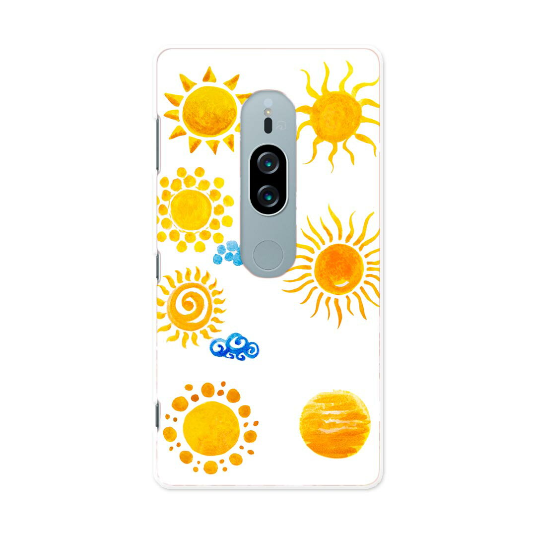 SO-04K Xperia XZ2 Premium エクスペリア エックスゼットツー プレミアム docomo so04k ドコモ スマホ カバー スマホケース スマホカバー PC ハードケース 014382 太陽 天気