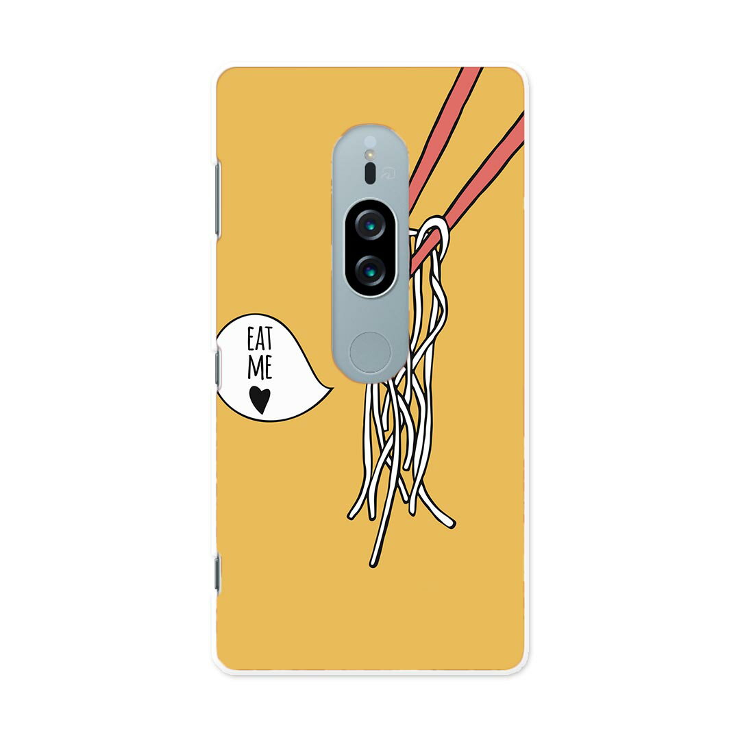 SOV38 Xperia XZ2 Premium エクスペリア エックスゼットツー プレミアム au エーユー スマホ カバー ケース スマホケース スマホカバー PC ハードケース 015766 食べ物　お箸