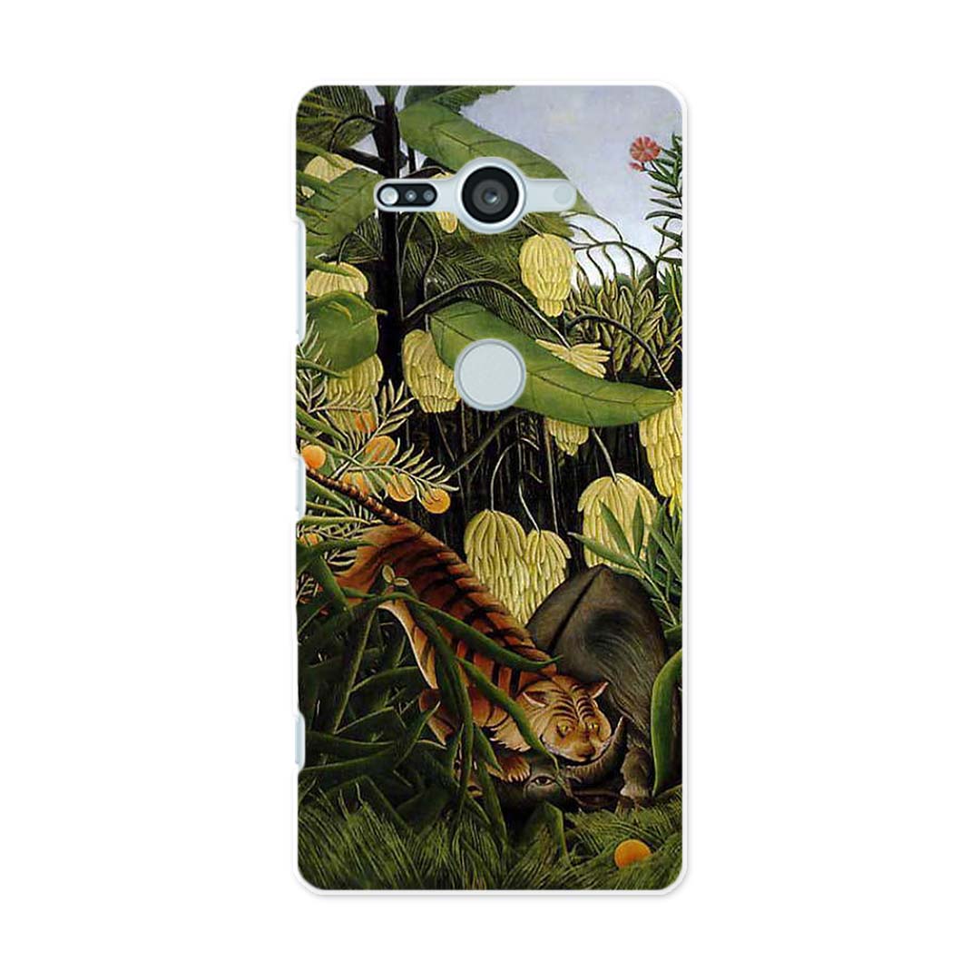 SO-05K Xperia XZ2 Compact エクスペリア エックスゼットツー コンパクト docomo so05k ドコモ スマホ カバー スマホケース スマホカバー PC ハードケース 003242 動物 絵画 イラスト