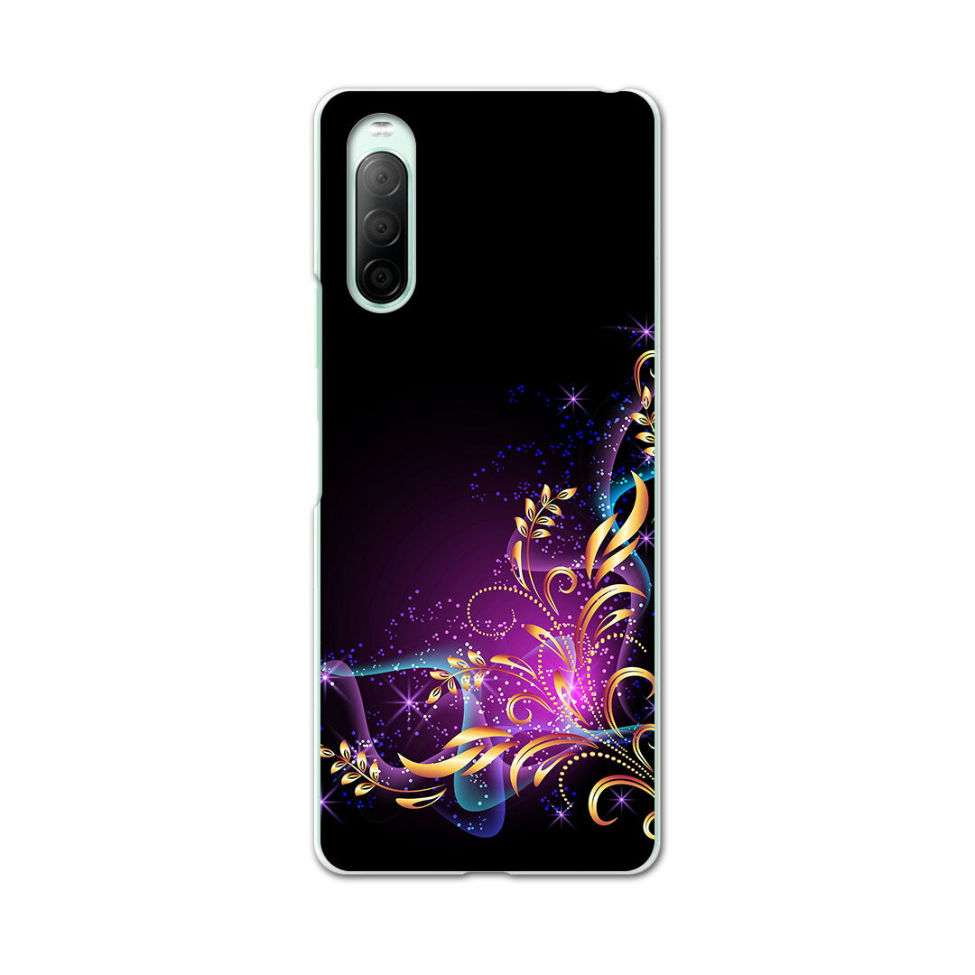Xperia 10 II SO-41A 専用ハードケース sov43 so41a 共通対応 スマホカバー カバー ケース pc ハード ケース 001042 模様 キラキラ