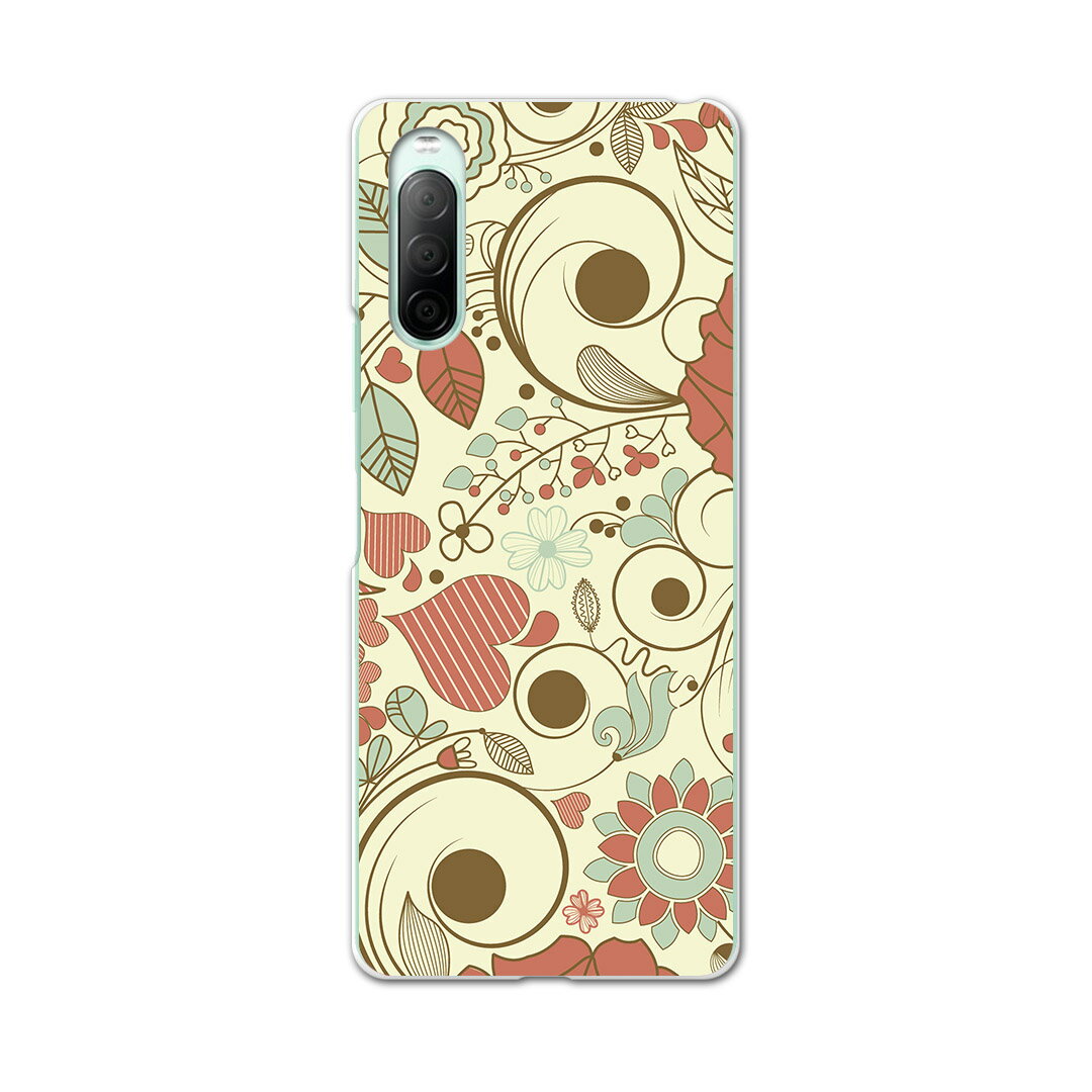 Xperia 10 II SO-41A 専用ハードケース sov43 so41a 共通対応 スマホカバー カバー ケース pc ハード ケース 001318 花　植物