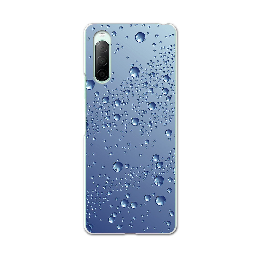 Xperia 10 II SO-41A 専用ハードケース sov43 so41a 共通対応 スマホカバー カバー ケース pc ハード ケース 001750 水玉　シャボン玉　バブル
