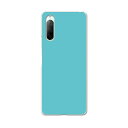 Xperia 10 II SO-41A 専用ハードケース sov43 so41a 共通対応 スマホカバー カバー ケース pc ハード ケース 008977 シンプル 無地 青(2)