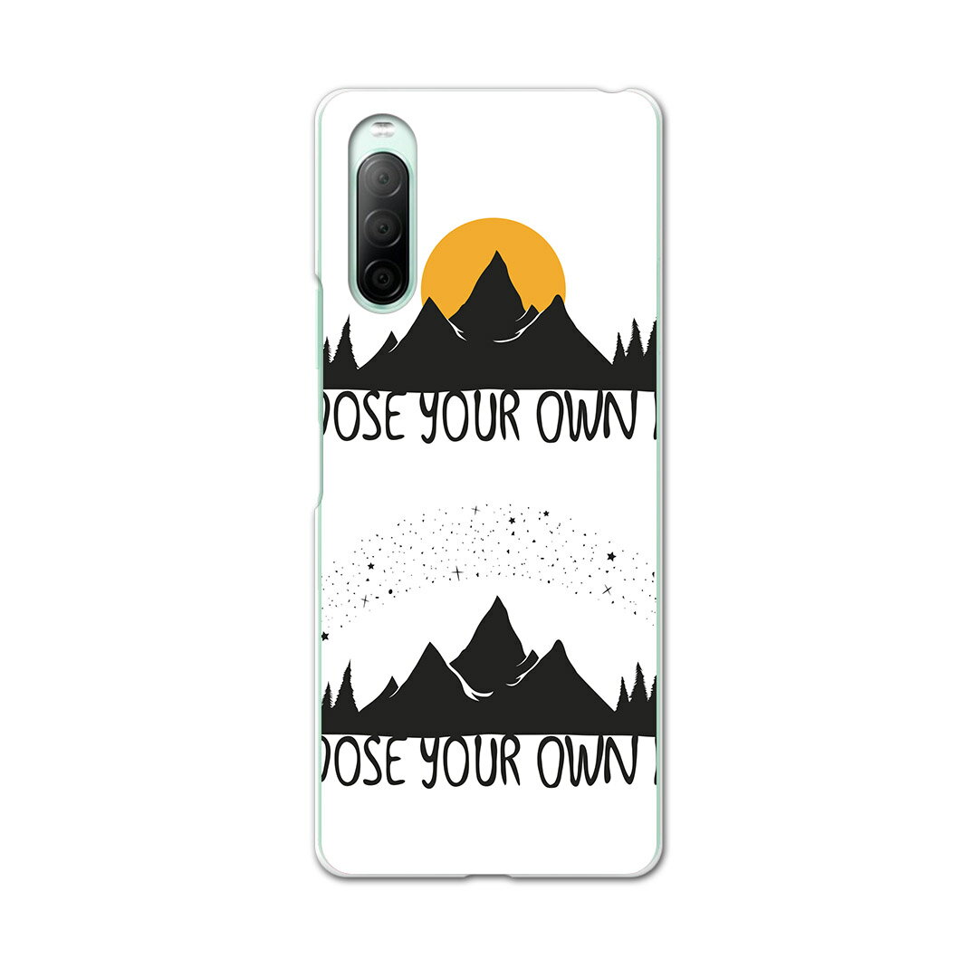 Xperia 10 II SO-41A 専用ハードケース sov43 so41a 共通対応 スマホカバー カバー ケース pc ハード ケース 013511 山　マウンテン(2.0)