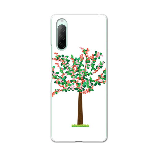 Xperia 10 II SO-41A 専用ハードケース sov43 so41a 共通対応 スマホカバー カバー ケース pc ハード ケース 016311 木 イラスト 植物 Xperia 10 II SO-41A 専用ハードケース sov43 so41a 共通対応 スマホカバー カバー ケース pc ハード ケース 016311 木 イラスト 植物