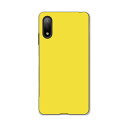 Xperia Ace II SO-41B エクスペリア ソニー SONY docomo ドコモスマホ カバー ケース スマホケース スマホカバー PC ハードケース 008966 シンプル 無地 黄色