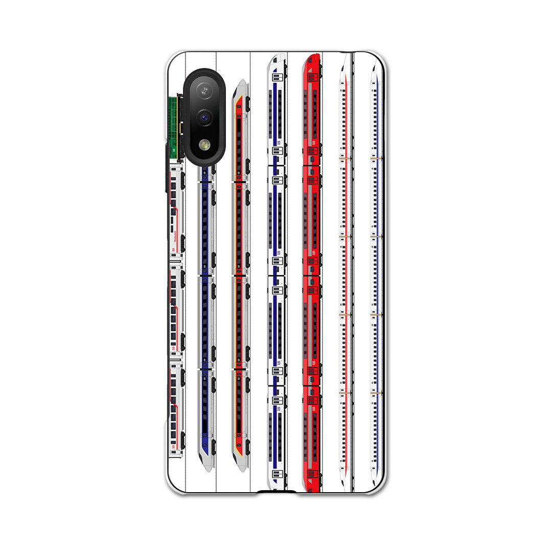 Xperia Ace II SO-41B エクスペリア ソニー SONY docomo ドコモスマホ カバー ケース スマホケース スマホカバー PC ハードケース 013216 乗り物　新幹線　電車