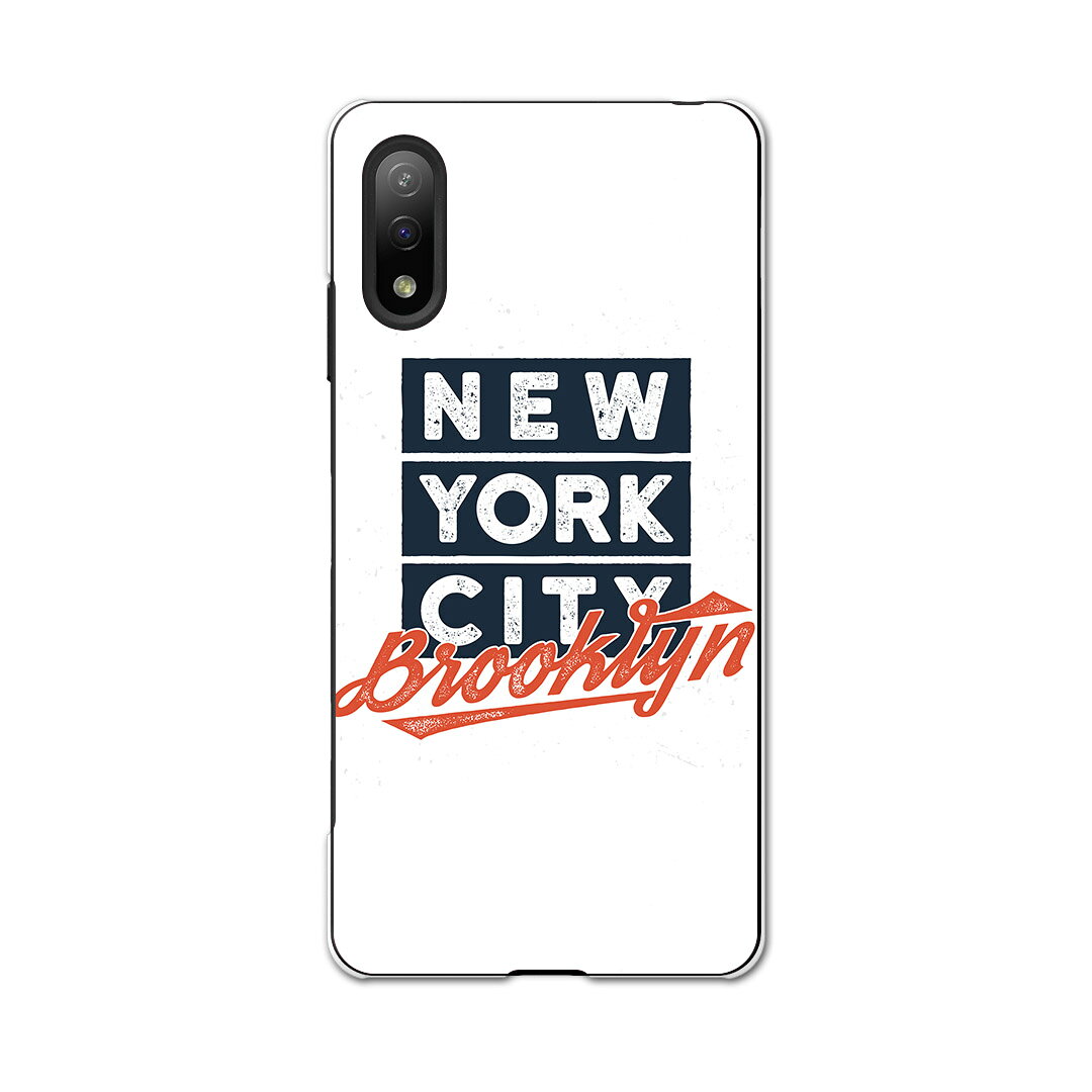 Xperia Ace II SO-41B エクスペリア ソニー SONY docomo ドコモスマホ カバー ケース スマホケース スマホカバー PC ハードケース 015927 newyork　文字　英語