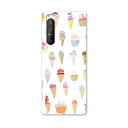 Xperia 1 II SOG01 エクスペリアワンマークツー sog01 au エーユー スマホ カバー ケース スマホケース スマホカバー PC ハードケース 010352 お菓子 パステル デザート(2)