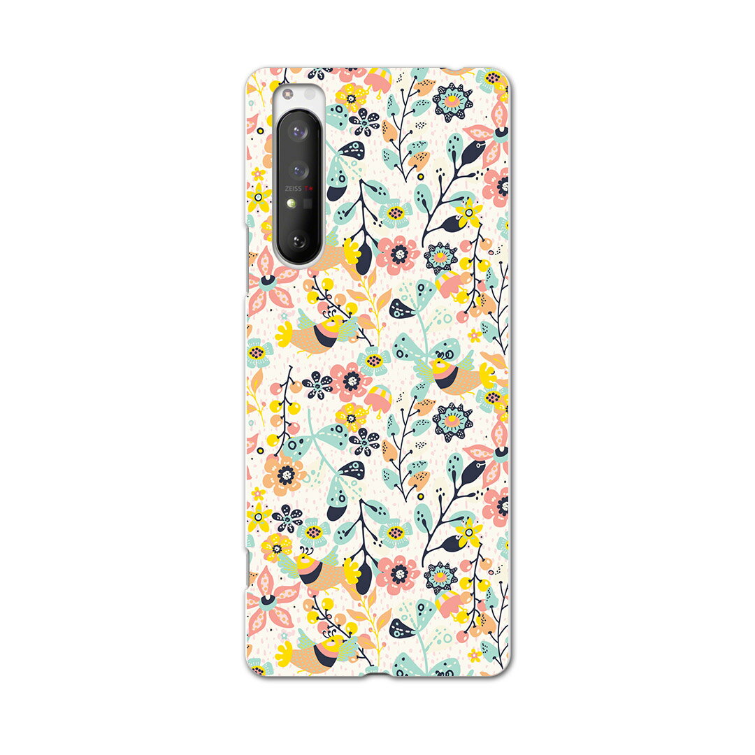 乐天商城 - Xperia 1 II SO-51A エクスペリアワンマークツー so51a ドコモ docomo スマホ カバー ケース スマホケース スマホカバー PC ハードケース 012167 花　花柄　植物