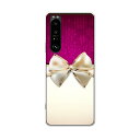 SO-51B Xperia 1 III エクスペリア ソニー SONY docomo ドコモスマホ カバー ケース スマホケース スマホカバー PC ハードケース 001606 リボン 冬