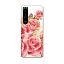SO-51B Xperia 1 III エクスペリア ソニー SONY docomo ドコモスマホ カバー ケース スマホケース スマホカバー PC ハードケース 005414 花 フラワー ピンク(2)