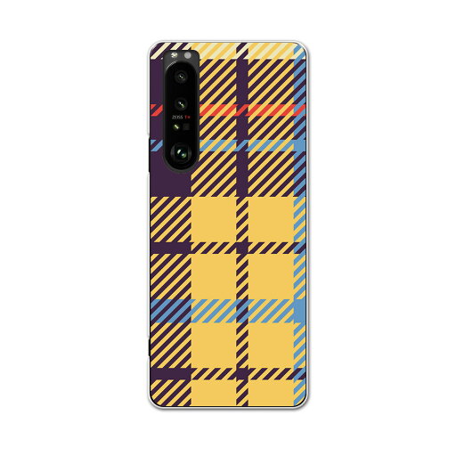 SO-51B Xperia 1 III エクスペリア ソニー SONY docomo ドコモスマホ カバー ケース スマホケース スマホカバー PC ハードケース 007427 チェック 模様 黄色 イエロー SO-51B Xperia 1 III エクスペリア ソニー SONY docomo ドコモスマホ カバー ケース スマホケース スマホカバー PC ハードケース 007427 チェック 模様 黄色 イエロー