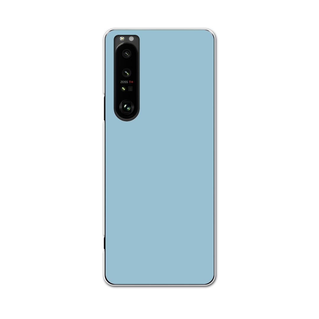 SO-51B Xperia 1 III エクスペリア ソニー SONY docomo ドコモスマホ カバー ケース スマホケース スマホカバー PC ハードケース 008976 シンプル　無地　青
