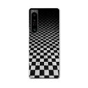Xperia 1 IV 専用ハードケース SO-51C / SOG06 / A201SO 共通対応 so51c igcase スマホカバー カバー ケース pc ハードケース 000845 市松模様 グラデーション(2)