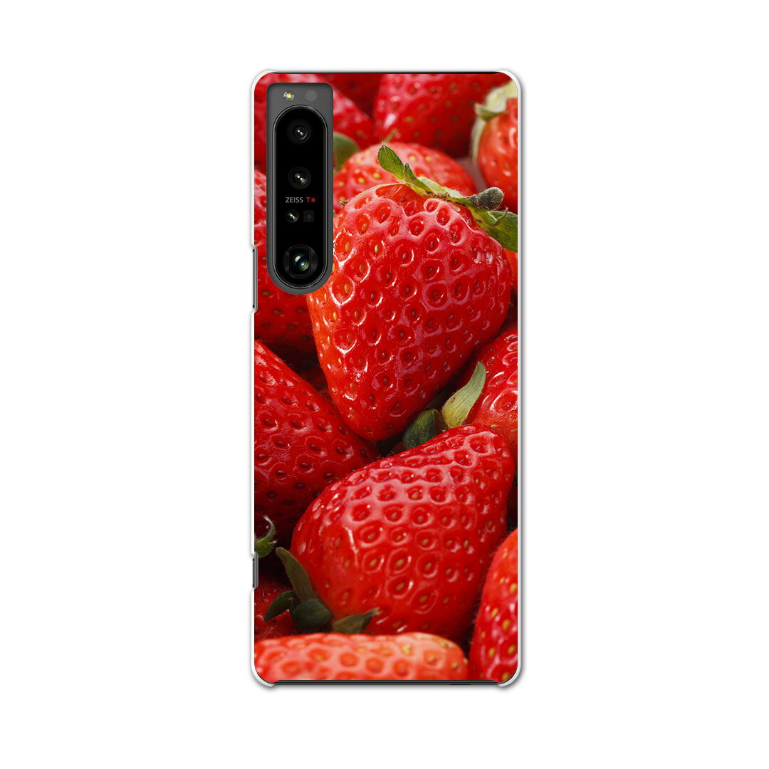 Rakuten - Xperia 1 IV 専用ハードケース SO-51C / SOG06 / A201SO 共通対応 so51c igcase スマホカバー カバー ケース pc ハードケース 001592 苺　果実